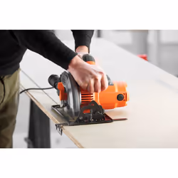 Black & Decker CS1550-QS sega circolare portatile 19 cm Nero, Arancione 5500 Giri/min 1500 W - Vista aggiuntiva 5