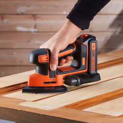 Black & Decker BDCDS18-QW levigatrice portatile 24000 Giri/min Nero, Arancione - Vista aggiuntiva 7