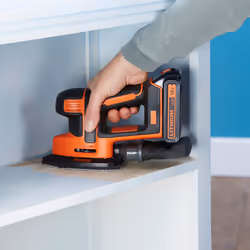 Black & Decker BDCDS18-QW levigatrice portatile 24000 Giri/min Nero, Arancione - Vista aggiuntiva 8