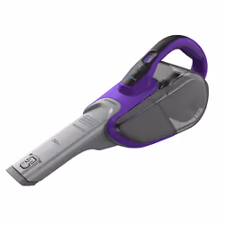 Black & Decker SVJ520BFSP-QW scopa elettrica Aspirapolvere a bastone 2 in 1 Batteria Secco Ciclonico Senza sacchetto 0,5 L Grigio, Viola, Titanio 2 Ah