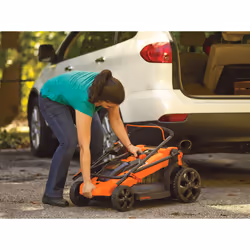 Black & Decker LM2000-QS tagliaerba Tagliaerba a spinta AC Nero, Arancione - Vista aggiuntiva 5