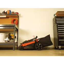 Black & Decker LM2000-QS tagliaerba Tagliaerba a spinta AC Nero, Arancione - Vista aggiuntiva 8