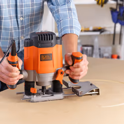 Black & Decker KW1200EKA-QS fresa verticale e tagliabordi Nero, Grigio, Arancione - Vista aggiuntiva 4