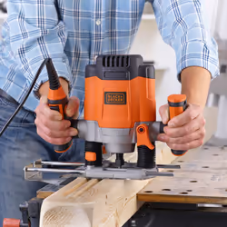 Black & Decker KW1200EKA-QS fresa verticale e tagliabordi Nero, Grigio, Arancione - Vista aggiuntiva 5