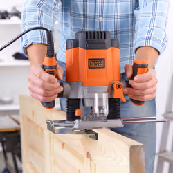 Black & Decker KW1200EKA-QS fresa verticale e tagliabordi Nero, Grigio, Arancione - Vista aggiuntiva 7