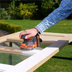 Black & Decker BDCROS18 levigatrice portatile Levigatrice orbitale 12000 Giri/min Nero, Arancione - Vista aggiuntiva 4