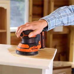 Black & Decker BDCROS18 levigatrice portatile Levigatrice orbitale 12000 Giri/min Nero, Arancione - Vista aggiuntiva 5