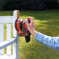 Black & Decker BDCROS18 levigatrice portatile Levigatrice orbitale 12000 Giri/min Nero, Arancione - Vista aggiuntiva 6