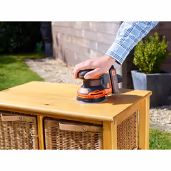 Black & Decker BDCROS18N-XJ levigatrice portatile Levigatrice orbitale 12000 Giri/min Nero, Arancione - Vista aggiuntiva 8