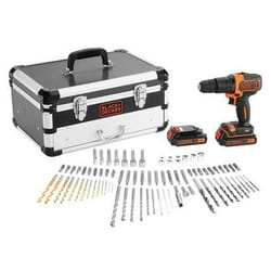 Black & Decker BDC718AS2F trapano Senza chiave Nero, Arancione