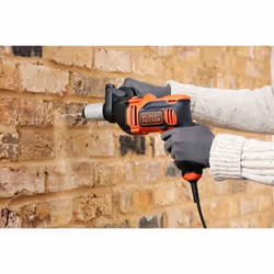Black & Decker BEH850-QS trapano 3100 Giri/min Senza chiave Nero, Arancione - Vista aggiuntiva 4