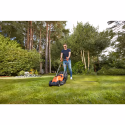 Black & Decker BEMW451BH-QS tagliaerba Tagliaerba a spinta AC Nero, Arancione - Vista aggiuntiva 4