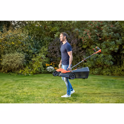 Black & Decker BEMW451BH-QS tagliaerba Tagliaerba a spinta AC Nero, Arancione - Vista aggiuntiva 8