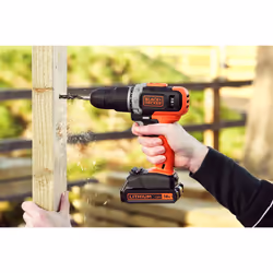 Black & Decker BCD003C2K-QW trapano 1400 Giri/min Senza chiave Nero, Rosso - Vista aggiuntiva 4