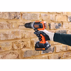 Black & Decker BCD003C2K-QW trapano 1400 Giri/min Senza chiave Nero, Rosso - Vista aggiuntiva 6