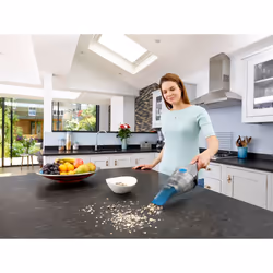 Black & Decker NVC215WA-QW aspirapolvere senza filo Blu, Argento Senza sacchetto - Vista aggiuntiva 5