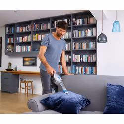 Black & Decker NVC215WA-QW aspirapolvere senza filo Blu, Argento Senza sacchetto - Vista aggiuntiva 7
