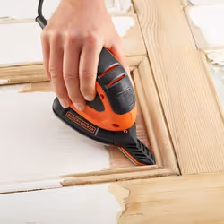 Black & Decker BEW230 Levigatrice per dettagli 11000 Giri/min Nero, Arancione 55 W - Vista aggiuntiva 5