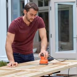 Black & Decker BEW210 Levigatrice orbitale 14000 Giri/min Nero, Arancione - Vista aggiuntiva 5