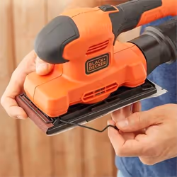 Black & Decker BEW220 Levigatrice orbitale 14000 Giri/min Nero, Arancione - Vista aggiuntiva 4