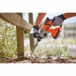 Black & Decker BCD900B-XJ trapano 1880 Giri/min SDS-plus Nero, Arancione - Vista aggiuntiva 8