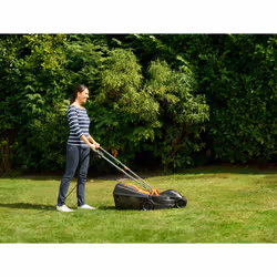 Black & Decker BEMW351-QS tagliaerba Tagliaerba a spinta Nero, Arancione - Vista aggiuntiva 5