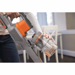 Black & Decker BHFEV182C scopa elettrica Aspirapolvere a bastone 2 in 1 Batteria Secco Senza sacchetto 0,65 L Arancione, Titanio 2 Ah