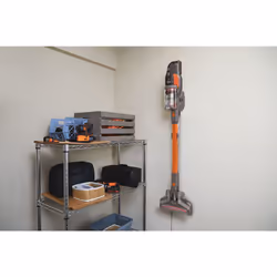 Black & Decker BHFEV182C scopa elettrica Aspirapolvere a bastone 2 in 1 Batteria Secco Senza sacchetto 0,65 L Arancione, Titanio 2 Ah - Vista aggiuntiva 4