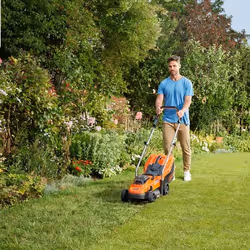 Black & Decker BCMW3318N Tagliaerba a spinta Batteria Nero, Arancione