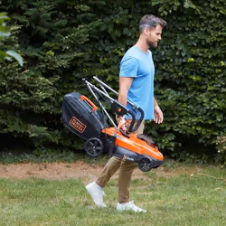 Black & Decker BCMW3336L1 Tagliaerba a spinta Batteria Nero, Arancione - Vista aggiuntiva 6