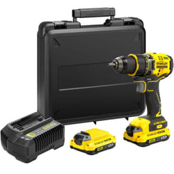 Stanley - Fatmax SFMCD720D2K-QW trapano avvitatore brushless 18V 80Nm serie V20 con 2 batterie Li-Ion 18 v 2,0 Ah, 1 caricabatterie e 1 valigetta di