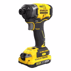 Stanley SFMCF820D2K, Cacciavite a percussione, Impugnatura a pistola, 1/4", Nero, Giallo, 2900 Giri/min, 1300 Giri/min