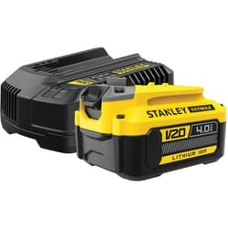 Stanley - Kit 1 lithium-ionen-akku 18V 4Ah e caricatore 2Ah serie V20 Fatmax SFMCB14M1-QW