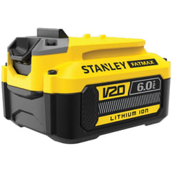 Batteria 18V 6Ah agli ioni di litio Stanley Fatmax SFMCB206-XJ - Tecnologia migliorata della serie Fatmax V20