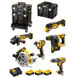 Kit DCK685P3T (DCD796 + DCF887 + DCH273 + DCG405 +DCS570 + DCS355 + 3x5,0Ah + DCB115 +tstak ii + 2xTSTAK vi + base tstak) - Dewalt