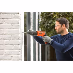 Black & Decker BEHS01K-QS trapano 1600 Giri/min SDS-plus Nero, Arancione - Vista aggiuntiva 8