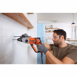 Black & Decker BEHS02K-QS trapano 1200 Giri/min SDS-plus Grigio, Arancione - Vista aggiuntiva 5