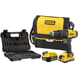 Stanley - fatmax SFMCD711DMA-QW - Trapano Avvitatore de Impact V20, 18V, 2 velocità, Incl. setde accessoride 50 pz, 1 batteriade 2.0 Ah, 1 batteriade