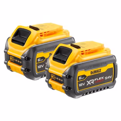 DeWALT DCB546T2-XJ, Batteria, 6 Ah, 54 V, DeWalt, Nero, Giallo, 6 Ah