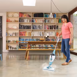 Black & Decker BHSM166DSM Pulitore a vapore Scopa a vapore 0,5 L 1600 W Colore acqua, Bianco - Vista aggiuntiva 8