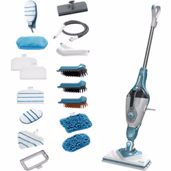 Nome stile:Versione 17 Accessori La Steam-Mop Black and Decker 2in1 con testa triangolare estraibile Lift and Reach ti permet ...