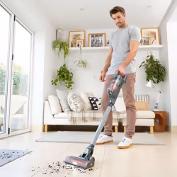 Black & Decker BHFEA18D1, Aspirapolvere a bastone 2 in 1, Senza sacchetto, Grigio, Secco, Ciclonico, Tappeto, Superfici rigid ...