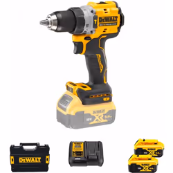 Il Trapano avvitatore Dewalt DCD805P2T-QW 18V 5Ah, con percussione compatto 2 Velocità XR 18V, motore Brushless. Trapano Avvi ...