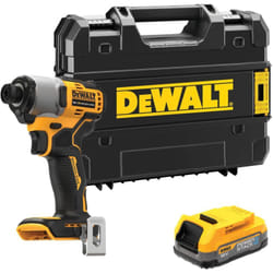 Dewalt - Avvitatore a impulsi a batteria DCF840E1T, 1 batteria Powerstack da 1,7 Ah in tstak