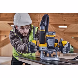 DeWALT DCW620NT-XJ fresa verticale e tagliabordi Nero, Giallo 23000 Giri/min - Vista aggiuntiva 7