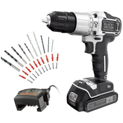 Black&decker - s. of. trapano a percussione 18v. argento edizione bdchd18sc1a-qw nero & decker