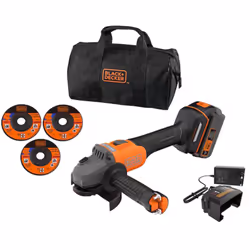 Black&Decker Smerigliatrice angolare BRUSHLESS 115mm 18V con batteria da 4.0 Ah La smerigliatrice angolare Black&Decker BCG6L ...