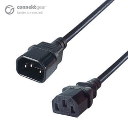connektgear 27-0134 cavo di alimentazione Nero 0,5 m Accoppiatore C14 Accoppiatore C13