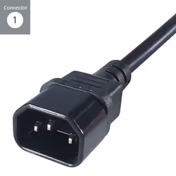 connektgear 27-0134 cavo di alimentazione Nero 0,5 m Accoppiatore C14 Accoppiatore C13
