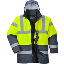 Giaccone Ad Alta Visibilità Imbottito Giallo/Navy Giallo-Navy 2XL